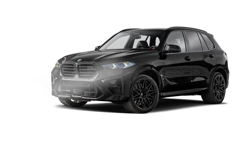 Чёрный внедорожник BMW